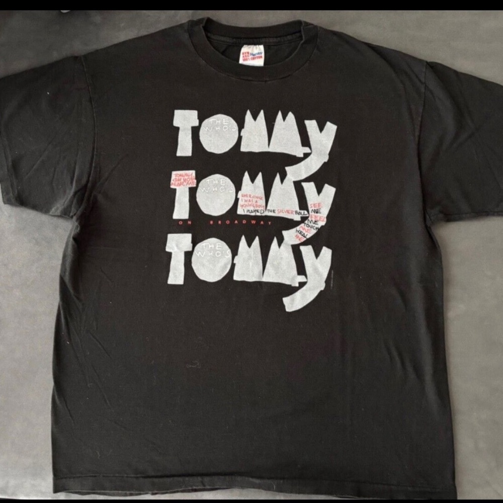 The Who -  Tommy Tommy Tommy  - 1993 - 30th Anniversary - T-Shirt XL Vintage